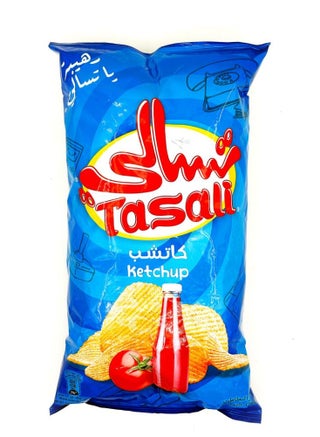 شيبس البطاطس بنكهة كاتشاب الطماطم