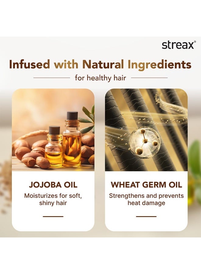 Streax Professional Hold & Play Heat Protection Spray For Hair -200 Ml, Hair Styling Spray For Women & Men, Heat Protectant Spray For Hair Upto 250°C & 2X Less Hair Breakage - Image 4