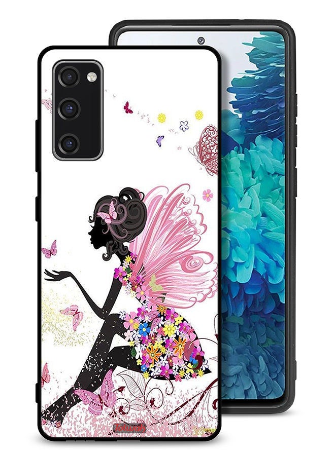 Tolwak غطاء حماية لهاتف سامسونج جالاكسي S20 FE 4G بتصميم فتاة الفراشة - Image 1