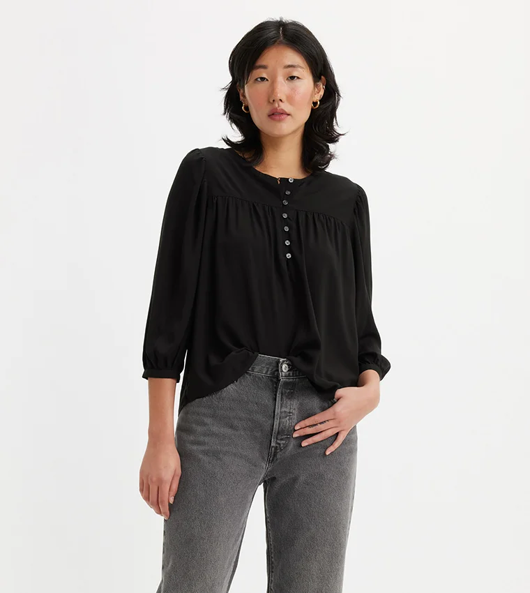 ليفايز HALSEY 3/4 SLV BLOUSE - RAMADA