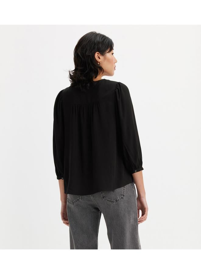 Levi's بلوزة هالسي بأكمام 3/4 - رمادا - Image 2