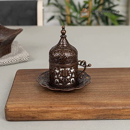 Alisveristime كوب قهوة تركي يوناني عربي إسبريسو (لالي) (نحاس عتيق) - Image 3