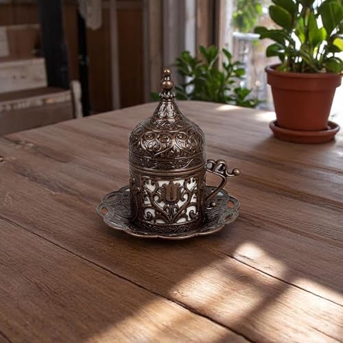 Alisveristime كوب قهوة تركي يوناني عربي إسبريسو (لالي) (نحاس عتيق) - Image 5