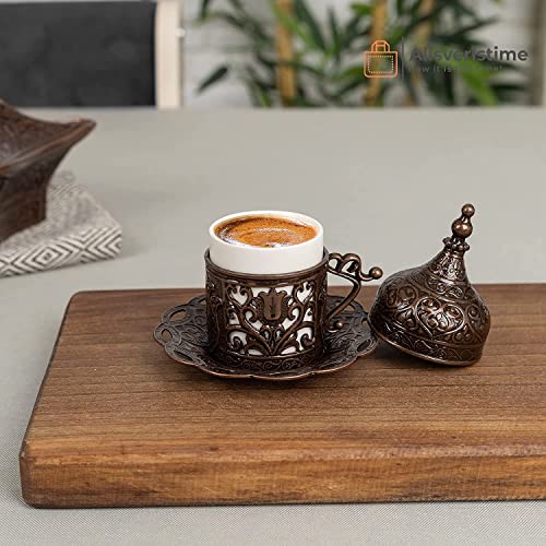 Alisveristime كوب قهوة تركي يوناني عربي إسبريسو (لالي) (نحاس عتيق) - Image 2