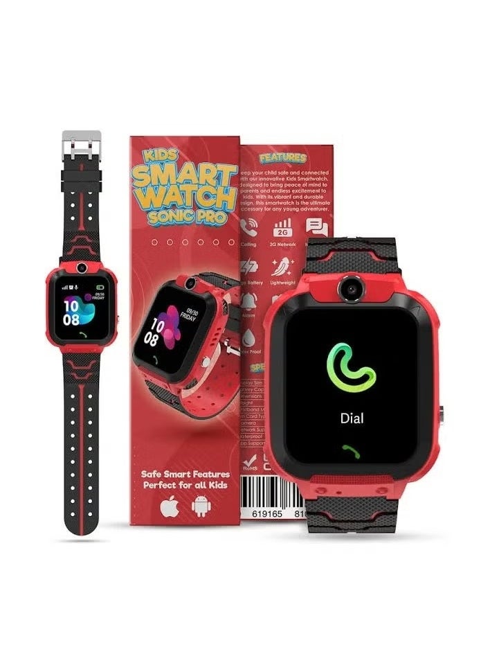 TIGER Kids Smart Watch Pro with GPS Tracker & SOS Function – Waterproof Touchscreen Toy Watch with Safe Zone Alerts, Fitness Tracker, Educational Games, Alarm & Call Features – Storm Aqua Blue, Best Gift for Boys & Girls Ages 5 to 12  - Image 1