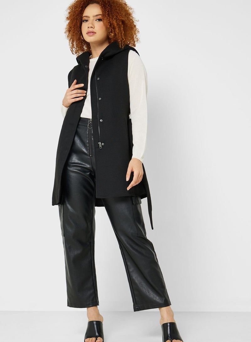 Belted Detail Waistcoat