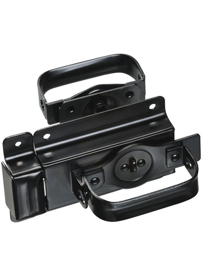 National Hardware National Hardware N101-576 Swinging Door Latch, Heavy Duty, Interior & Exterior Use, Coated with WeatherGuard Protection, Black  - Image 1