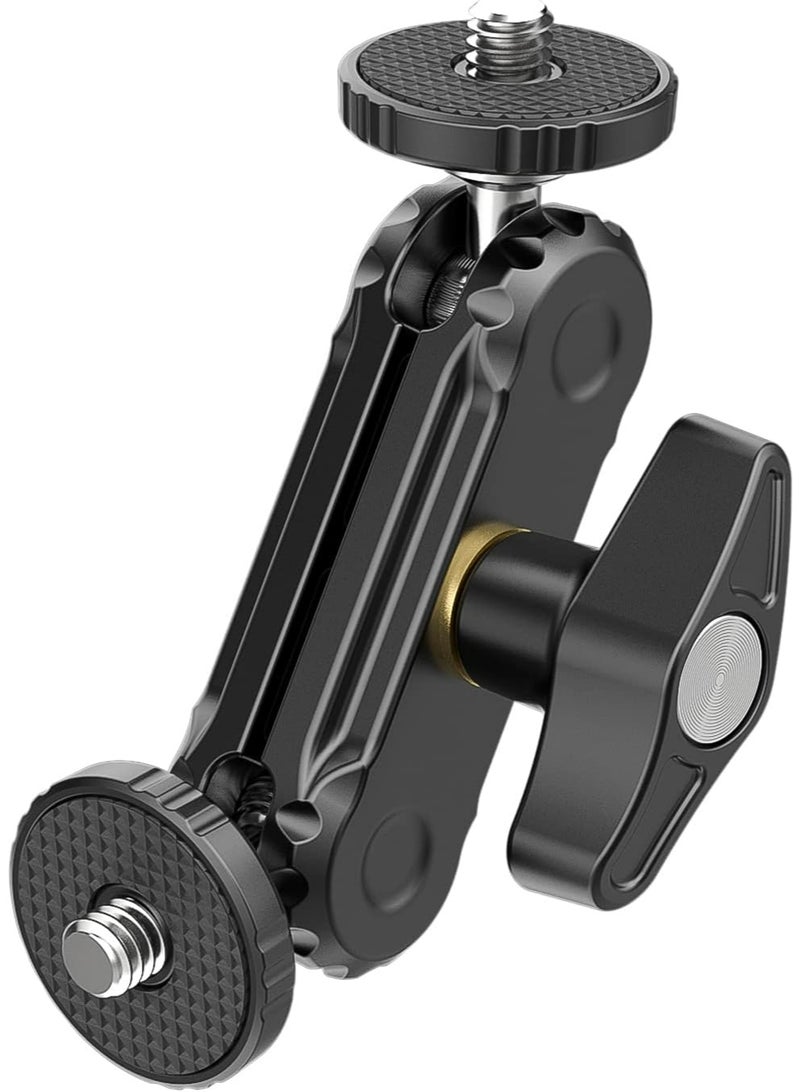 ULANZI Magic Arm with Double Ballhead 1/4" Screw, Compatible with Universal Monitor Mount for Camera, Video Shooting Photography Accessories Microphone Fill Light Bracket - Image 1