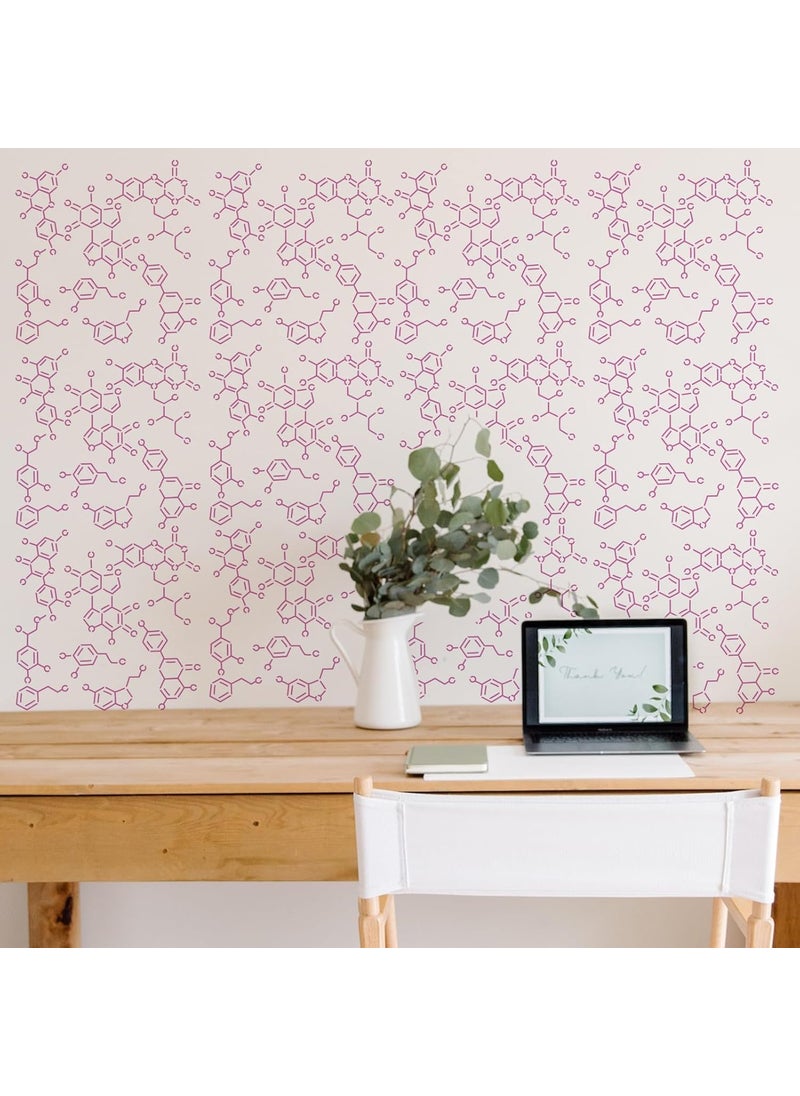 FINGERINSPIRE - FINGERINSPIRE Chemical Structure Stencil 11.8x11.8inch Reusable Organic Chemistry Stencil for Wood Canvas Fabric DIY Painting - Image 1