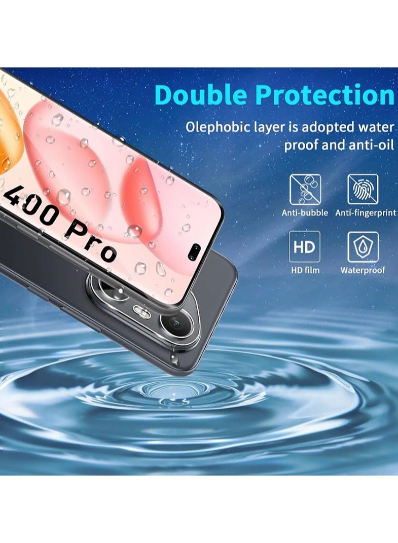 2 Pack for Honor 400 Pro Screen Protector,HD Tempered Glass,3D full Coverage,9H Hardness,Anti-Scratch,Bubble Free - Image 4