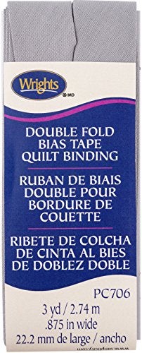 Wrights Medium Grey Double Fold Quilt Binding 7/8" X3yd, 1 Count (Pack of 1) - Image 3