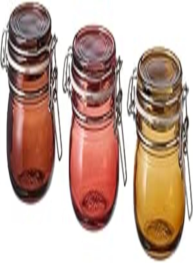 IKEA KROSAMOS Multicolor 13cl Jar with Lid, 336 milliliters, 21cm x 4cm x 4cm, Dishwasher Safe