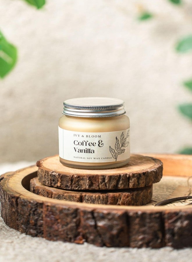 Ivy & Bloom آيفي آند بلوم | شمعة معطرة برائحة القهوة والفانيليا مصنوعة من شمع الصويا [كوب الصباح] | مدة احتراق 20 ساعة | مثالية لتزيين المنزل، واحتفالات ديوالي، وأعياد الميلاد، والمهرجانات، وكهدية - Image 2