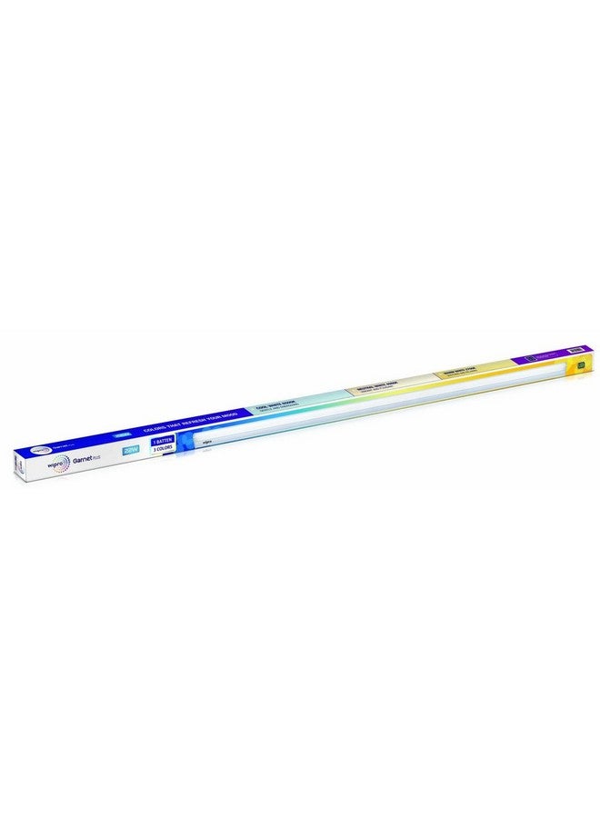 Wipro Garnet Plus 22W 3 in 1 Colour Changing LED Batten | 4 Ft | CCT | Mood Lighting | Coolwhite - Neutralwhite - Warmwhite | Bright & Energy Efficient Tube Light For Bed Room, Hall, Office| Pack of 3 - Image 2