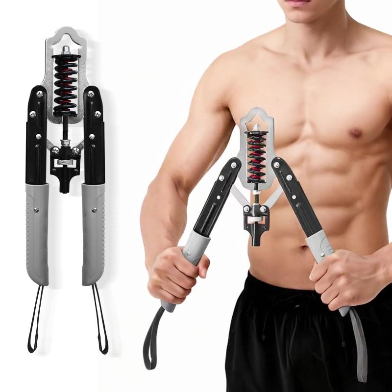 DERACY Chest Workout Equipment, Adjustable Forearm Strengthener, Carbon Steel Forearm Exerciser, Twister Arm Trainer, Chest Trainer for Men Women (Regular Size) - Image 1