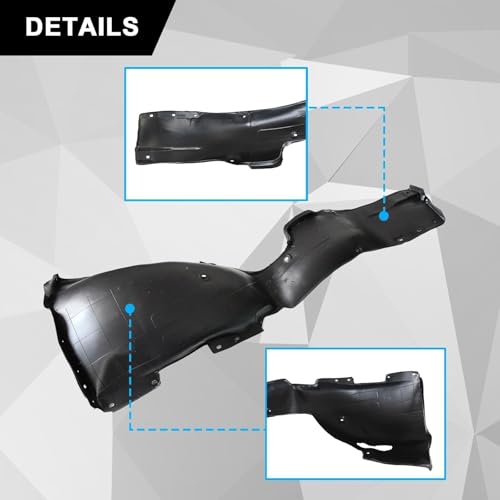Sekeseauto 1Pair Front Fender Liner Set, Driver and Passenger Side, Fit for Hyundai Elantra Sedan 2017 2018, Replace# 86811F3000 86812F3000, HY1248159 HY1249159, Wheel Liner Splash Guard - Image 4