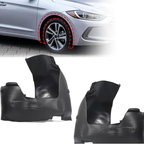 Sekeseauto 1Pair Front Fender Liner Set, Driver and Passenger Side, Fit for Hyundai Elantra Sedan 2017 2018, Replace# 86811F3000 86812F3000, HY1248159 HY1249159, Wheel Liner Splash Guard - Image 1