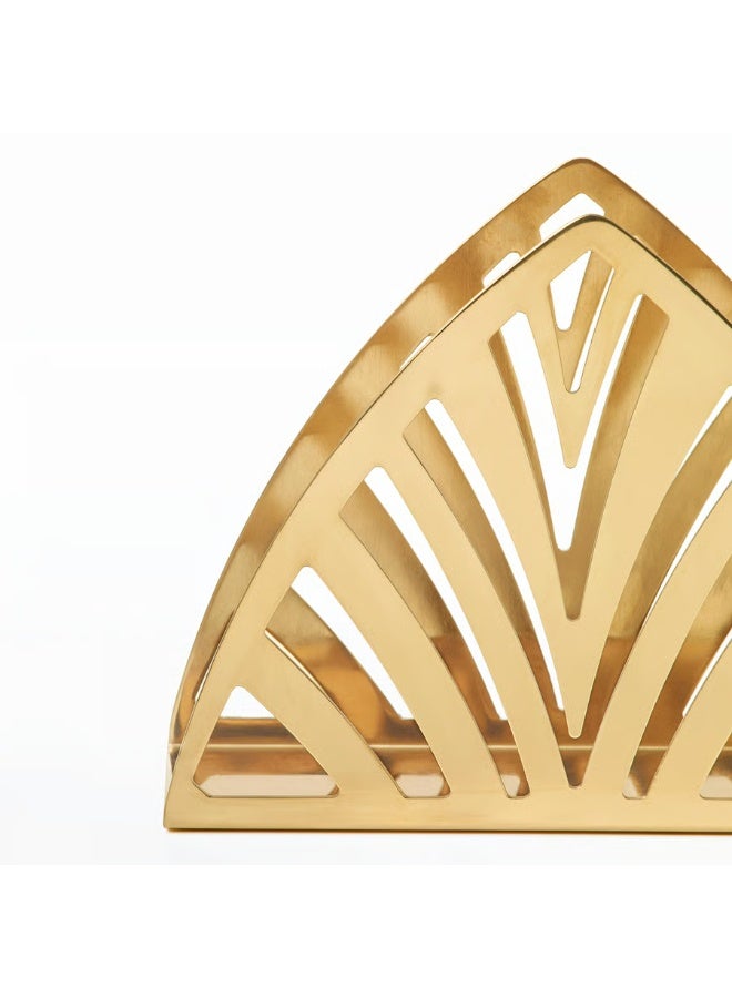 Ikea Napkin Holder for Table, Stainless steel Standing Napkin Dispenser for Kitchen Dining Farmhouse Cocktail Picnic Bar Rustic Stainless steel Holders for Paper Mail Bills Suitable for All Dining Room Decor (Brass Colour) - Image 3