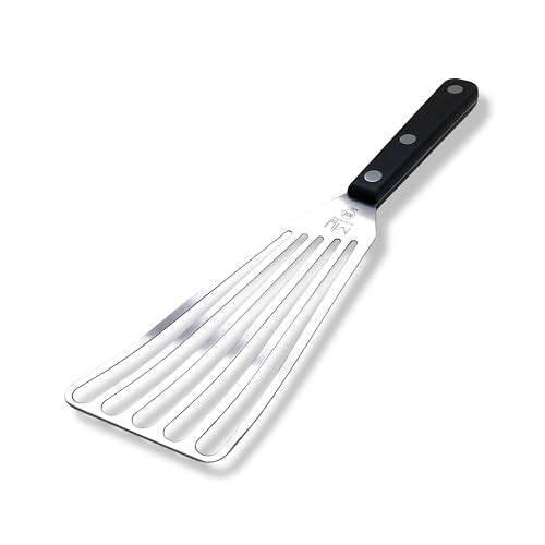 WALLFARM Fish Spatula - Pro-Grade Slotted Kitchen Turner - Stainless Steel - Long, Thin Metal Spatula for Flipping Delicate Foods, Fish, Eggs, Veggies - Perfect for Grilling, Frying, Griddle - 11" - Image 1