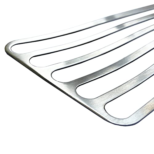 WALLFARM Fish Spatula - Pro-Grade Slotted Kitchen Turner - Stainless Steel - Long, Thin Metal Spatula for Flipping Delicate Foods, Fish, Eggs, Veggies - Perfect for Grilling, Frying, Griddle - 11" - Image 4