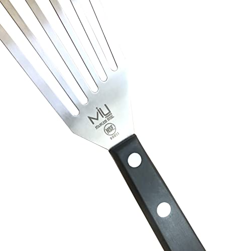 WALLFARM Fish Spatula - Pro-Grade Slotted Kitchen Turner - Stainless Steel - Long, Thin Metal Spatula for Flipping Delicate Foods, Fish, Eggs, Veggies - Perfect for Grilling, Frying, Griddle - 11" - Image 5
