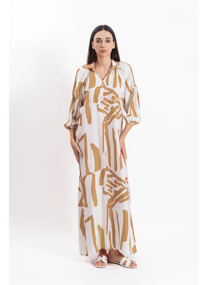 شايبس ABSTRACT PRINT DRESS