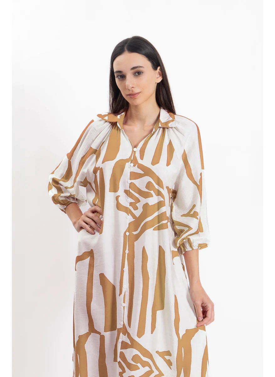 شايبس ABSTRACT PRINT DRESS
