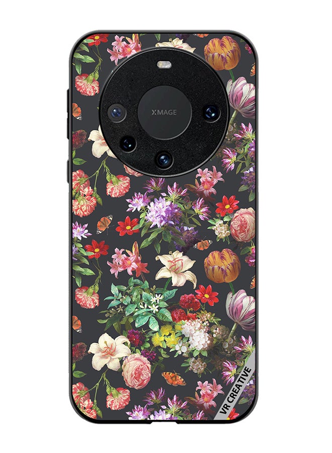 VR CREATIVE Protective Case Cover For Huawei Mate 60 Pro Plus Vintage Flower Design Multicolour - Image 1