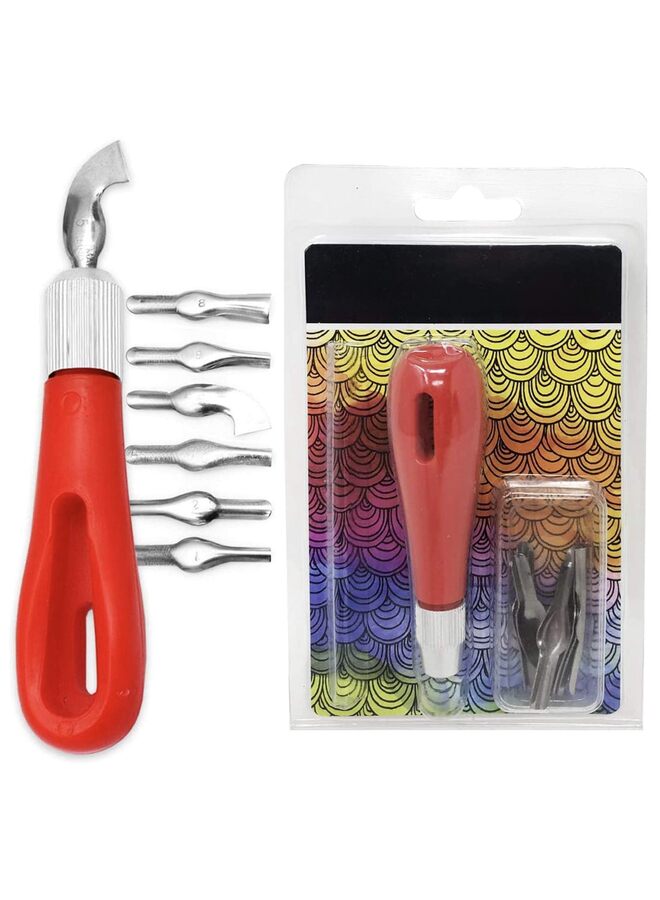 13PCS Rubber Block Stamp Carving Blocks Stamp Making Kit with Cutter Tools 3” carving knife, Carving Rubber Stamps for Printmaking, Printing and More - Image 5