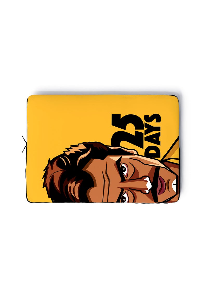 LOUD UNIVERSE Laptop Sleeve 13 inch 25 Days Netflix Sacred Games Quote TV Series Tablet Sleeve - Image 1