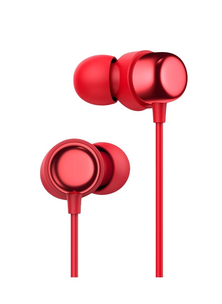 Bluetooth Neckband Headphones, 80 hours of playback time, 10mm driver for HQ sound, sweatproof and waterproof earphones, crystal-clear calls, fast charging sports headphones, red. - Image 1