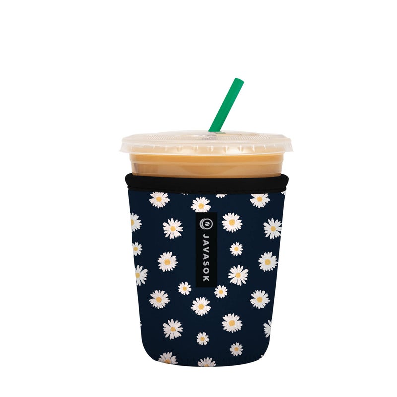 Sok It Sok It JavaSok Iced Coffee  Cold Soda Insulated Neoprene Cup Sleeve Daisy Chain Small 1620oz 