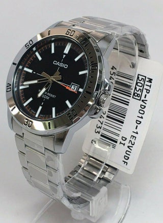 Men Stainless Steel Analog Watch MTP-VD01D-1E2VUDF - 49 mm - Silver - view 5