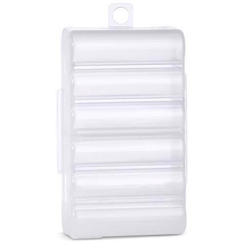 GlossyEnd Set of 4 - Two AA and Two AAA Battery Storage Box, Battery Storage Case, Battery Holder Clear - Image 4