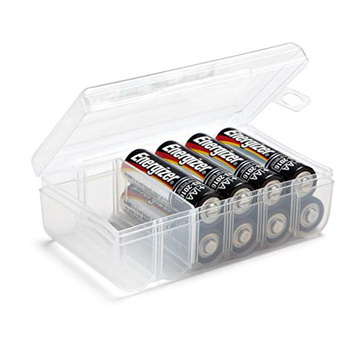 GlossyEnd Set of 4 - Two AA and Two AAA Battery Storage Box, Battery Storage Case, Battery Holder Clear - Image 5