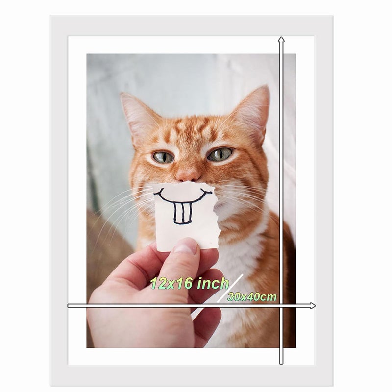 Betionol Picture Frames With the Opening Size of 12x16 inch Fit 12x16 inch30x40cm Diamond Arts or Photos Special 10 Grey  90 White Wooden Diamond Painting Frames For Mother Day Art Gift