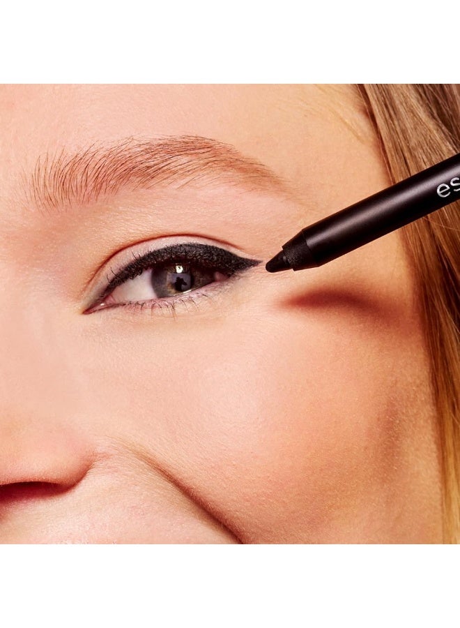Essence STAY & PLAY GEL EYELINER | 01 Black Raven | Longlasting Waterproof Smudgeproof Gel Formula | Intense Color Payoff | Creamy Smooth Pencil for Everyday Eye Makeup | 1.30g Black Raven - Image 3