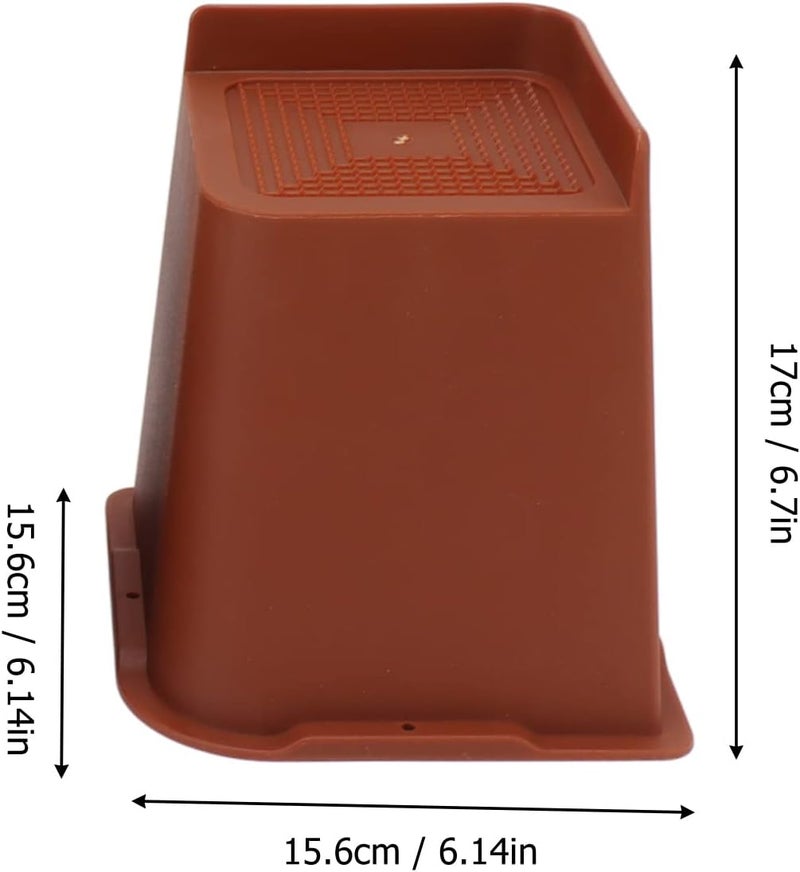 Heavy Duty Bed Risers, 6 Inch Stackable Furniture Lift Blocks with Anti Slip ABS for Sofa Table Couch Chair Bed Frame, Supports Up to 10000 Lbs - Image 2