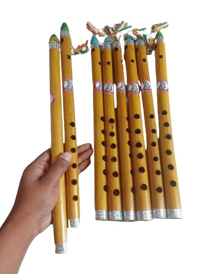 ZOKCY® (Pack of 8 Pcs) Gopal Krishna Wooden Bansuri Toy for Kids/Gopal Wooden Bansuri Flute/Birthday Return Gift for Kids/Musical bansuri Toy for Kids/for Kids Age 4,5,6,7,8,9 Years - Image 1