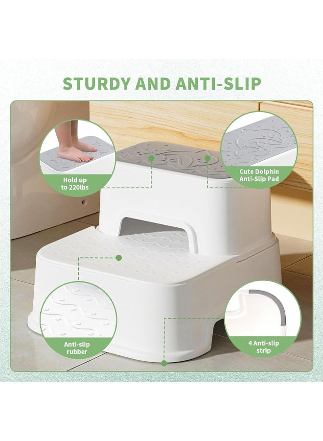 Vividorad Step Stools for Kids,Anti-Slip Potty Training Stool,Toddler Step Stool for Bathroom Sink,Kids Step Stool for Toddlers Potty Training, Multifunctional Toilet Potty Stool for Kids,for Bathroom, Kitchen, Living Room, Bedroom, Toy Room - Image 5