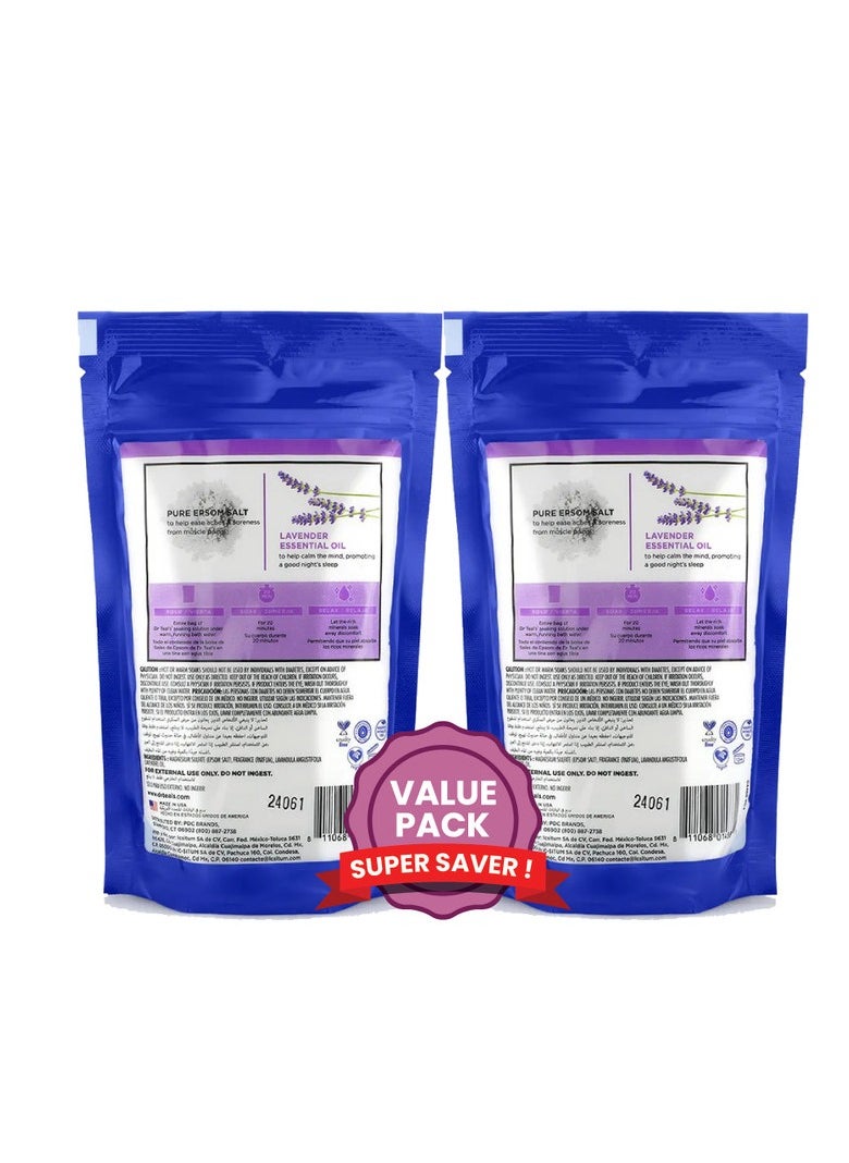 Dr Teal's Dr. Teal'S Epsom Salt Lavender 450G Pack of 2  - Image 2