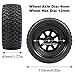 Aimrock 110 Glued 12mm Hex Short Course SC Trucks Wheels and Tires Combo OD 43 for Slash 2WD 4WD Blackout Losi Tenacity OffRoad Car Set of 4 - Image 4
