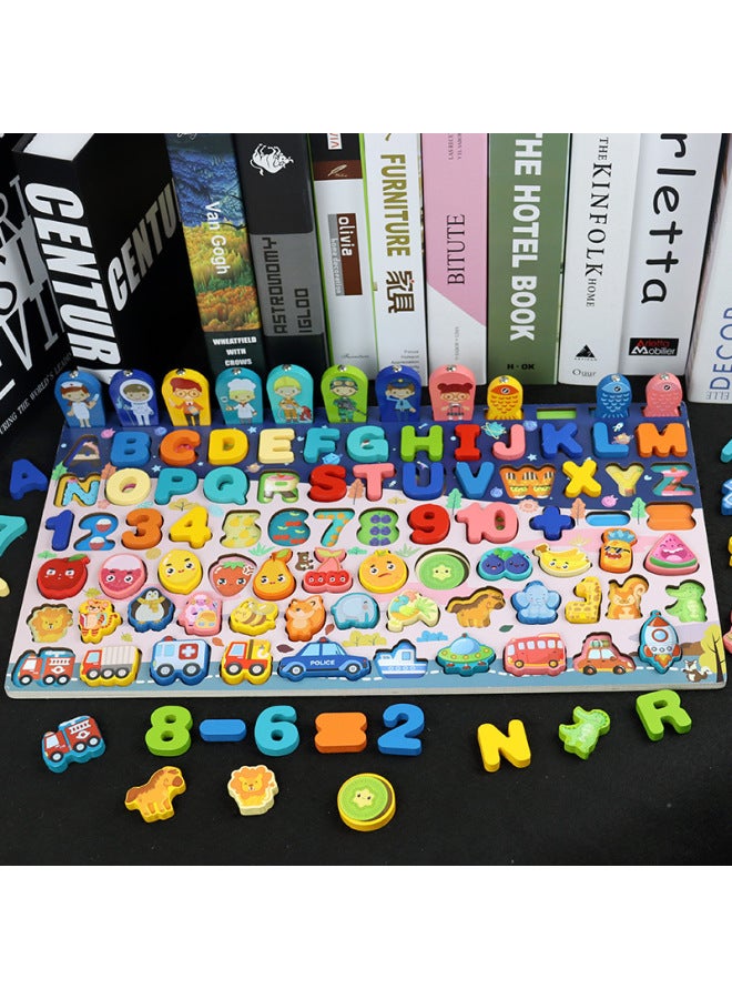 Toys For Young Children Digital Puzzle Building Blocks Early Education Beneficial Intelligence Development-Color:Eight-in-one Multifunctional Logarithmic Board - Image 4