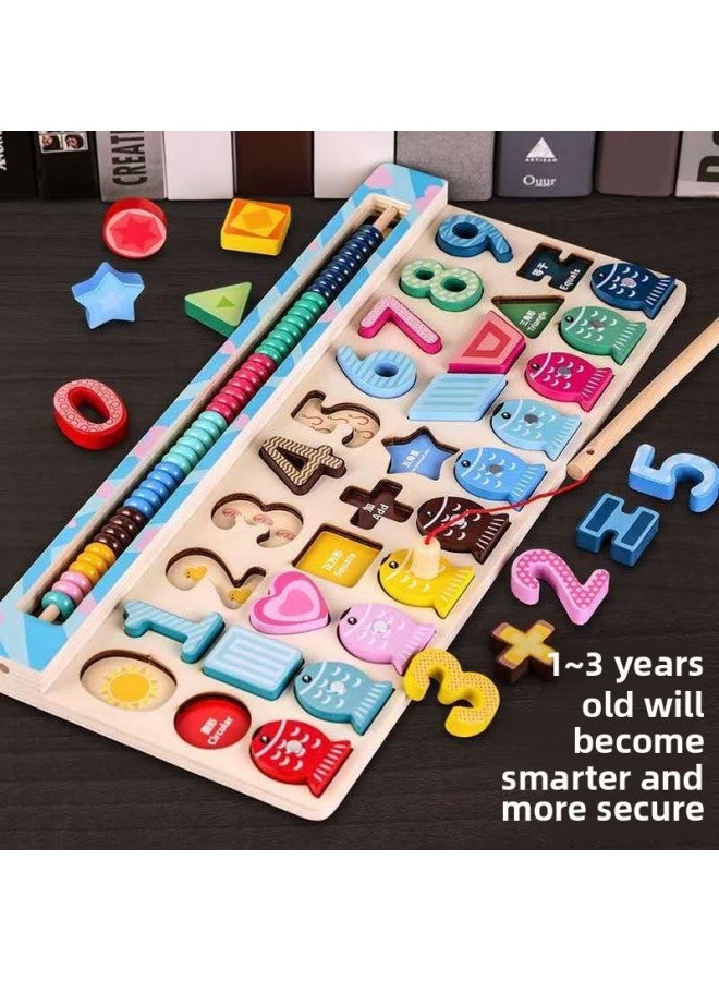 Toys For Young Children Digital Puzzle Building Blocks Early Education Beneficial Intelligence Development-Color:Eight-in-one Multifunctional Logarithmic Board - Image 3