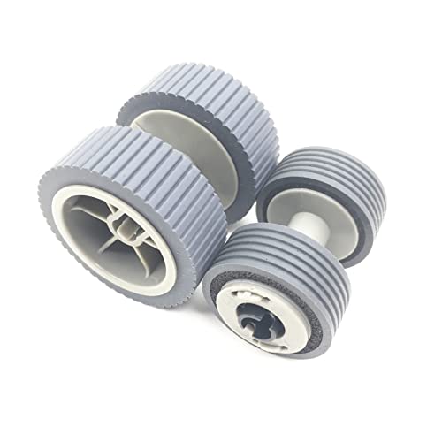 OKLILI PA03540-0001 PA03540-0002 Scanner Brake Roller + Pick Roller Pickup Roller Compatible with Fujitsu fi-6240Z fi-6140Z fi-6230Z fi-6130Z fi-6240 fi-6140 fi-6230 fi-6130 fi-6125 fi-6225 - Image 2