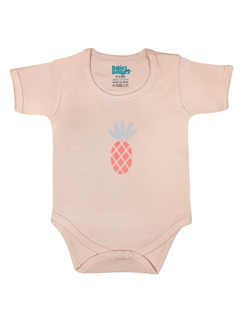 بابيز_بيسك بيبيز بيسك مجموعة هدايا مكونة من 5 قطع قطنية 100٪ للجنسين تشمل السالوبيت ، والرمبر ، والقفازات ، والقبعة ، والبيجامة/البذلة. - Image 3