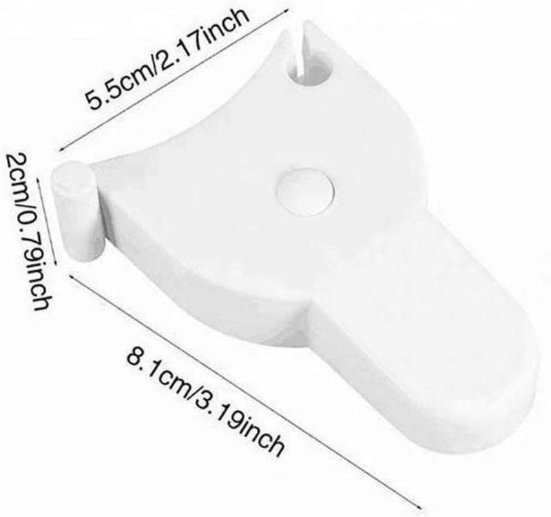 klarako Automatic Telescopic Tape MeasureSelfTightening Measure Tape,SelfTightening Body Measuring Ruler,Easy Stretch Durable Measuring Tape for Waist, Hip, Bust, Arms (2pcs White) - Image 4