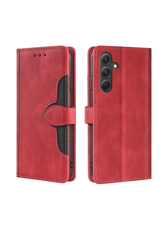 S-TOP Case For Samsung Galaxy A54 5G Skin Feel Magnetic Buckle Leather Phone Case - Image 1