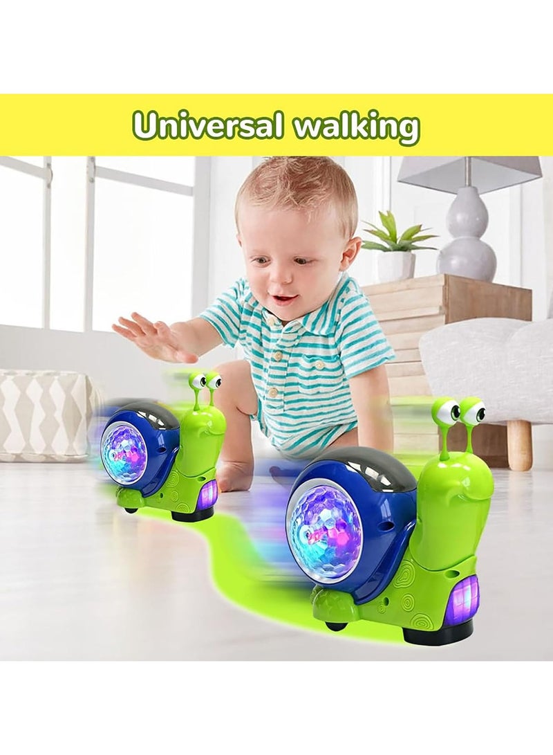 general Luminous snail toys, electric snail toys for babies and toddlers Cute animatronic animals crawling, playing music, music crawling snail toys Interactive sensory toys for home use - Image 5
