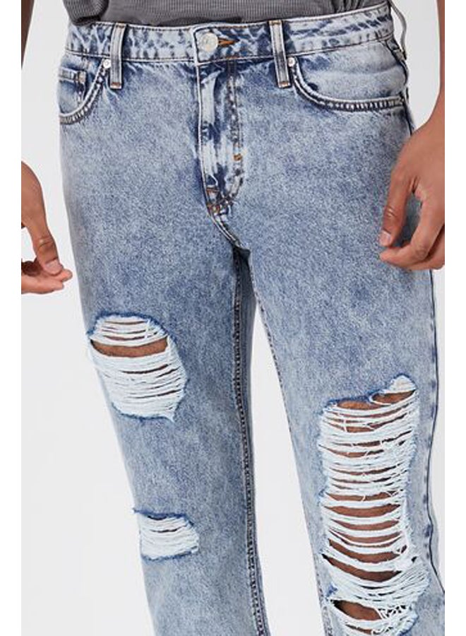 FOREVER 21 جينز متهالك معاد تدويره  - Image 5